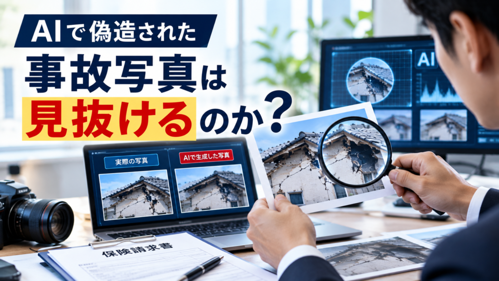 AI偽造の事故写真は見抜ける？画像改ざんの確認方法と限界