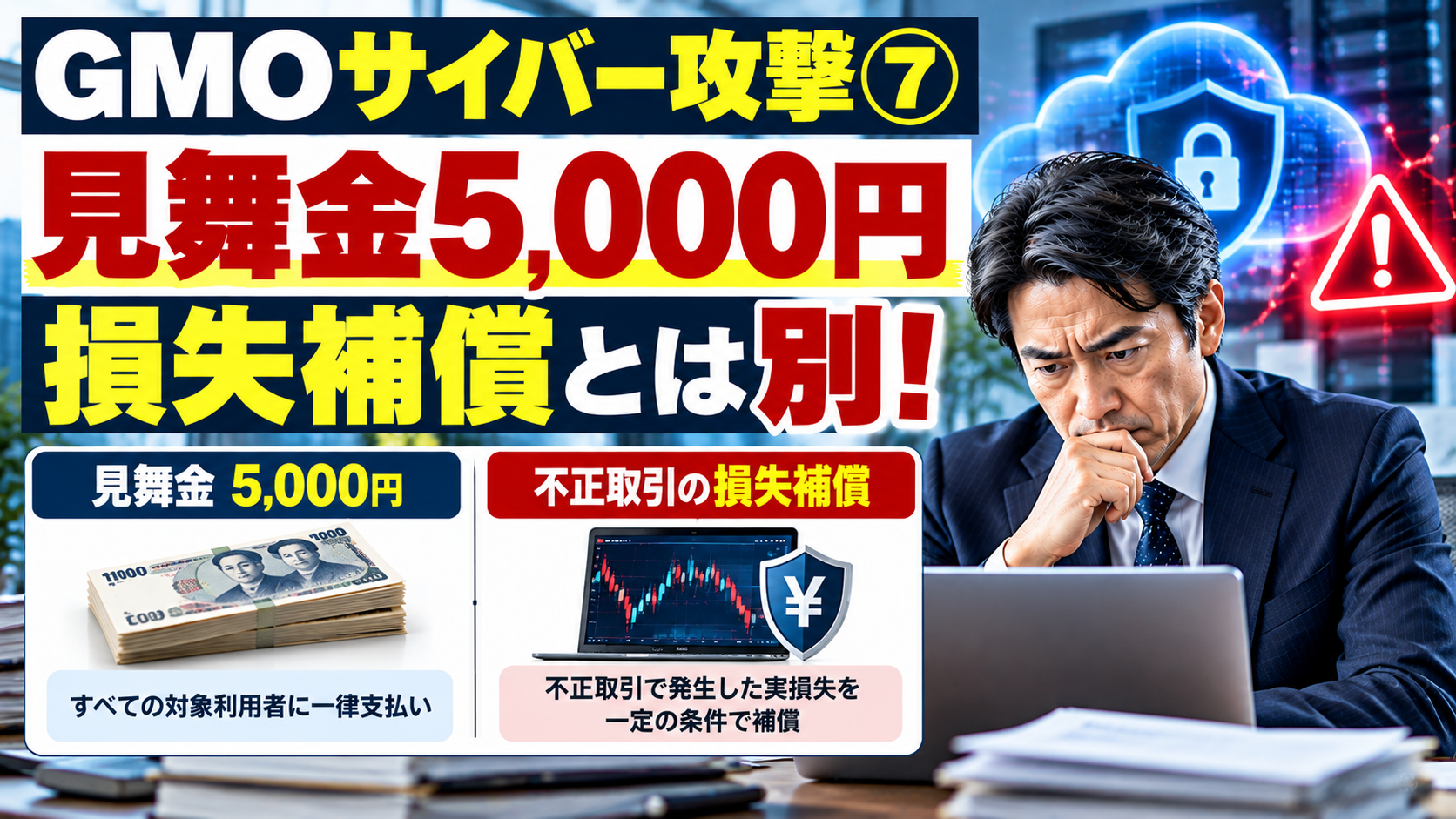 GMO見舞金5000円の意味とは？不正取引の補償との違いを解説