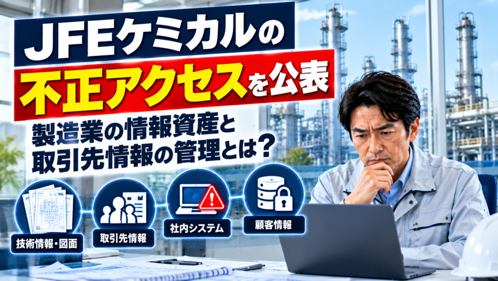 JFEケミカルの不正アクセスから学ぶ製造業の情報管理と取引先対策