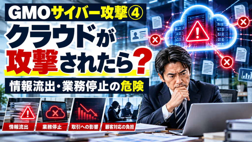 GMOクラウド攻撃で何が起きる？企業への影響と対策を詳しく解説
