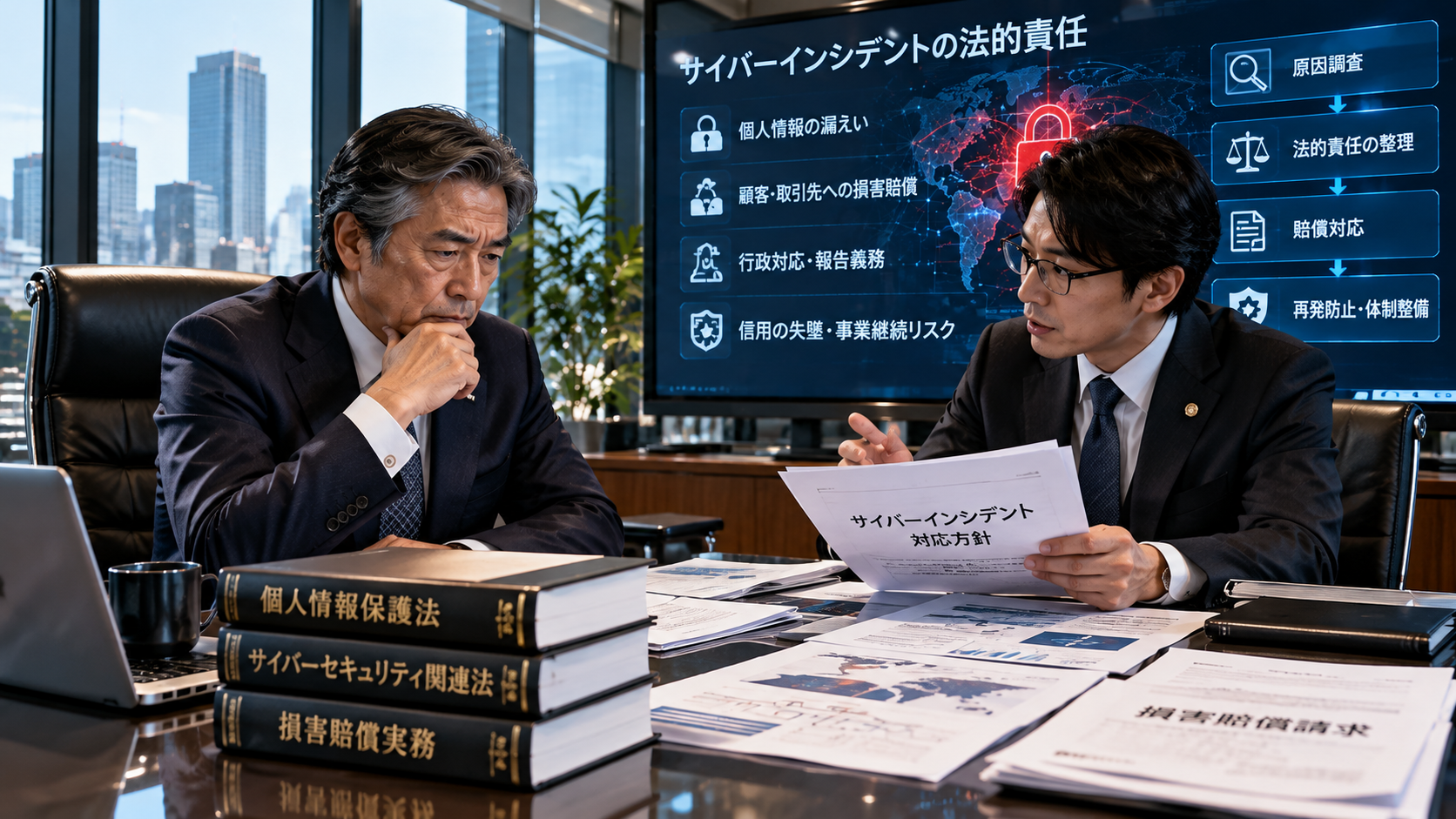サイバーインシデントの法的責任と賠償実務｜中小企業の備え