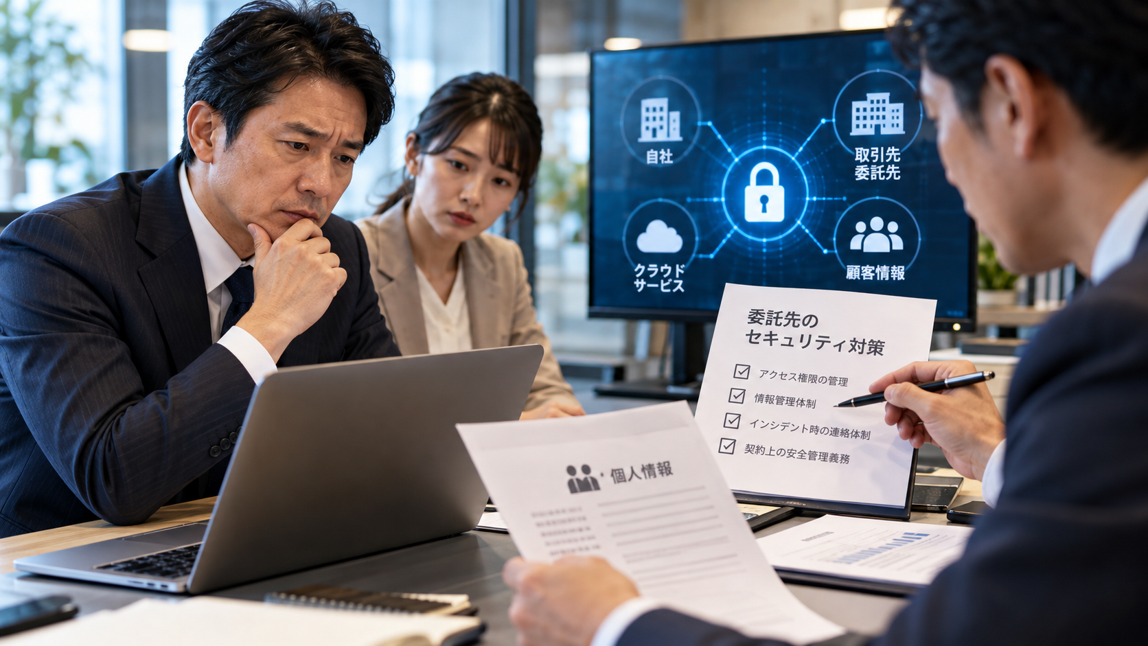 委託先の情報漏えい対策｜中小企業が確認したいサイバーリスク