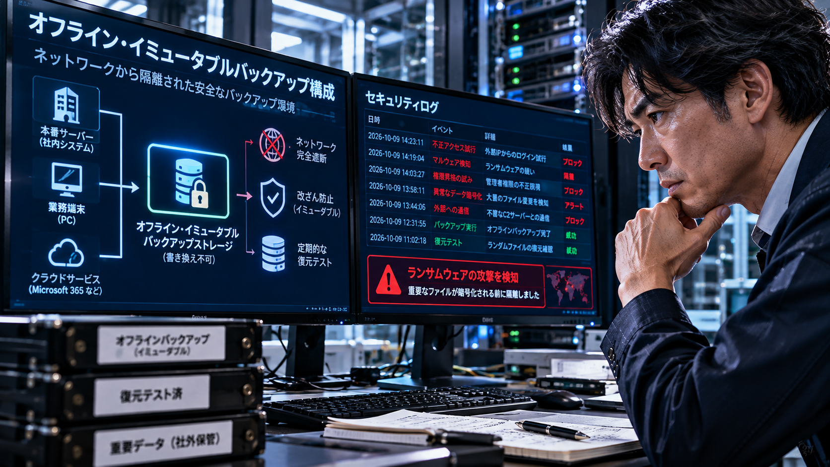 バックアップだけでは会社を守れない！経営を脅かす盲点