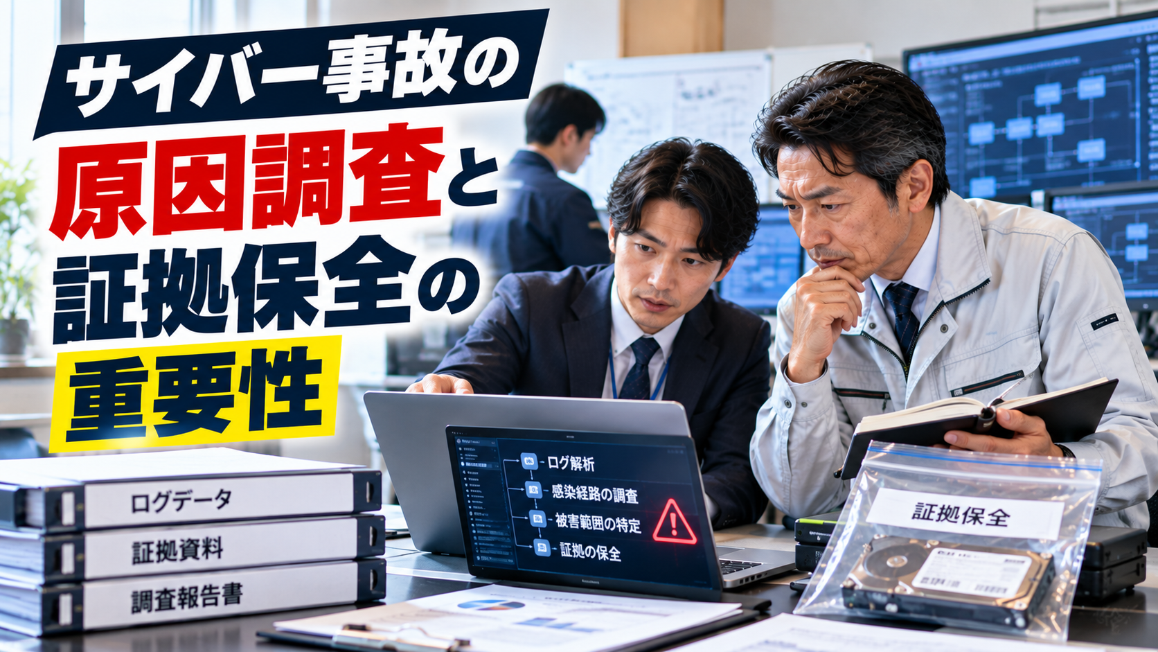 サイバー事故の原因調査と証拠保全｜建設会社が守るべき初動対応