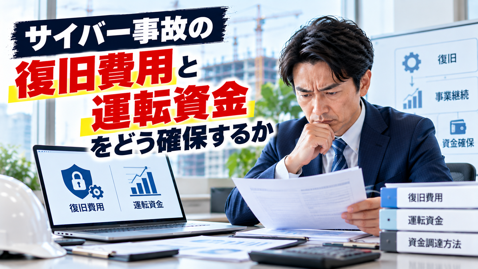 サイバー事故の復旧費用と運転資金｜建設会社の資金確保と実務対策