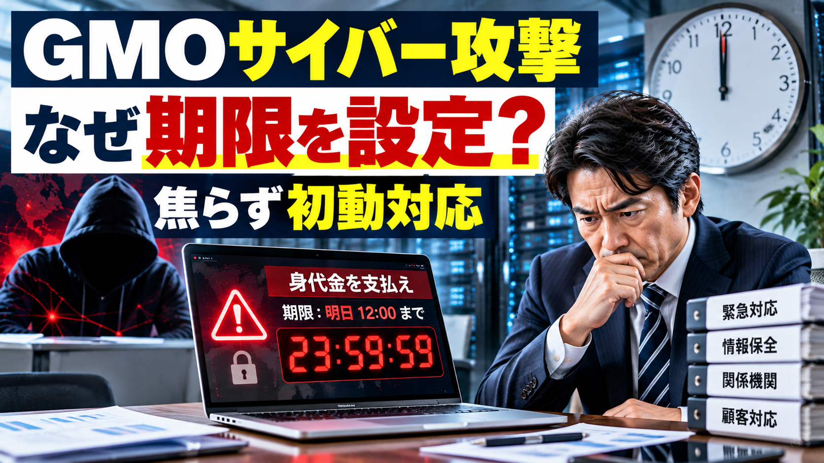 GMOサイバー攻撃の支払期限とは？脅迫の狙いと企業の対策
