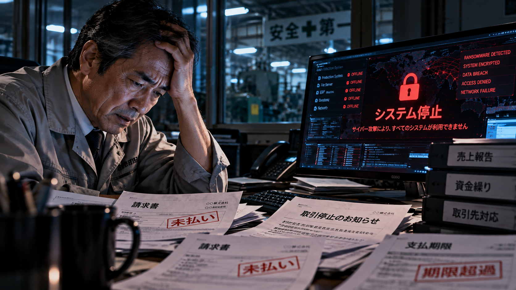 サイバー攻撃で売上7割減、老舗製造業が倒産した現実と教訓