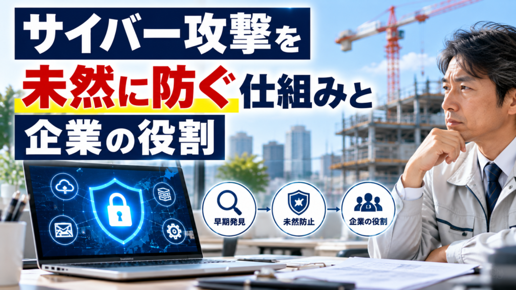 サイバー攻撃を未然に防ぐ仕組みとは？企業の役割と対策を解説