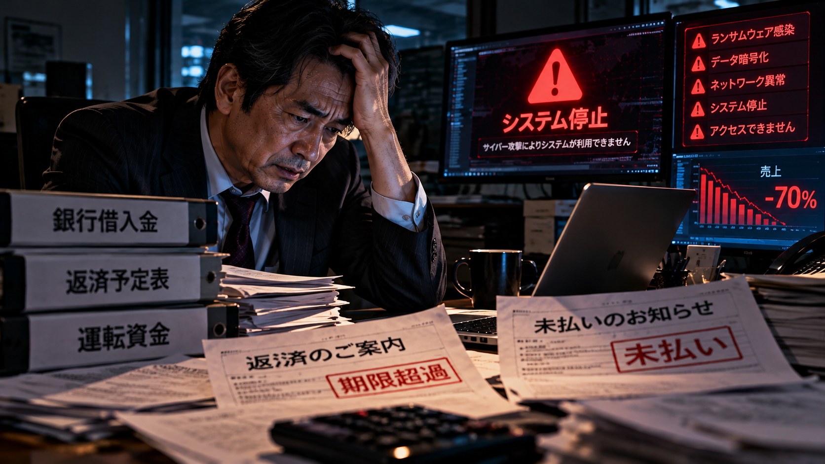 黒字のまま資金が枯渇、サイバー攻撃で会社が倒れる瞬間