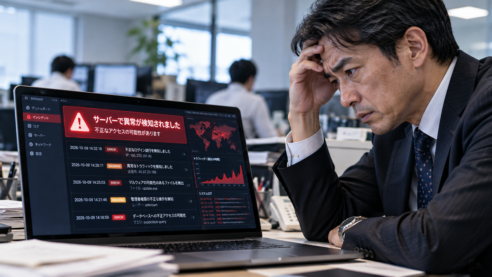 クラウド障害で業務停止！取引先経由のサイバー攻撃が招く経営危機