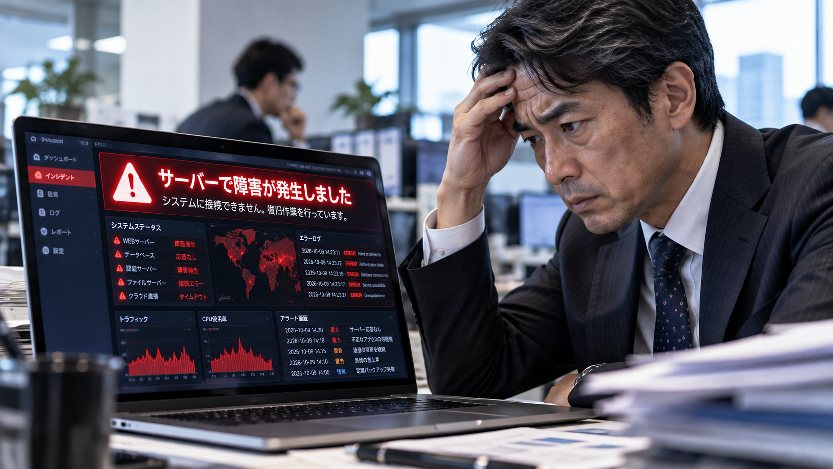 クラウド障害で業務停止！取引先経由のサイバー攻撃が招く経営危機