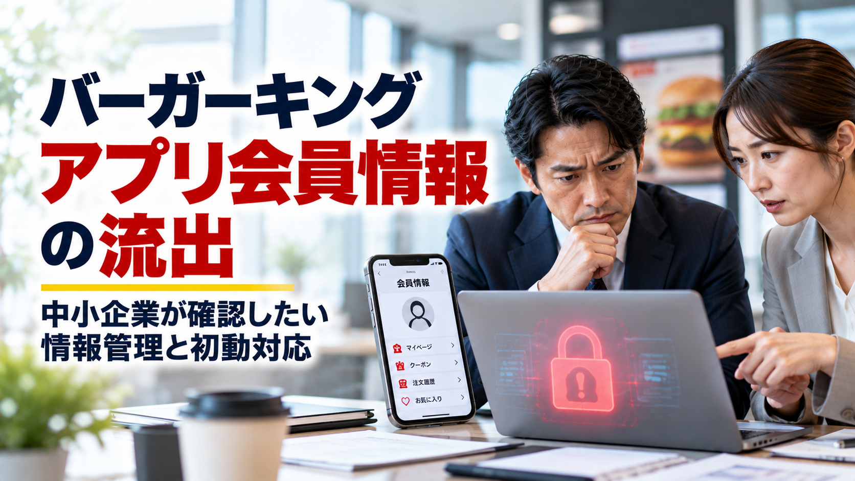 バーガーキングで会員情報約1,118万件流出｜中小企業の対策