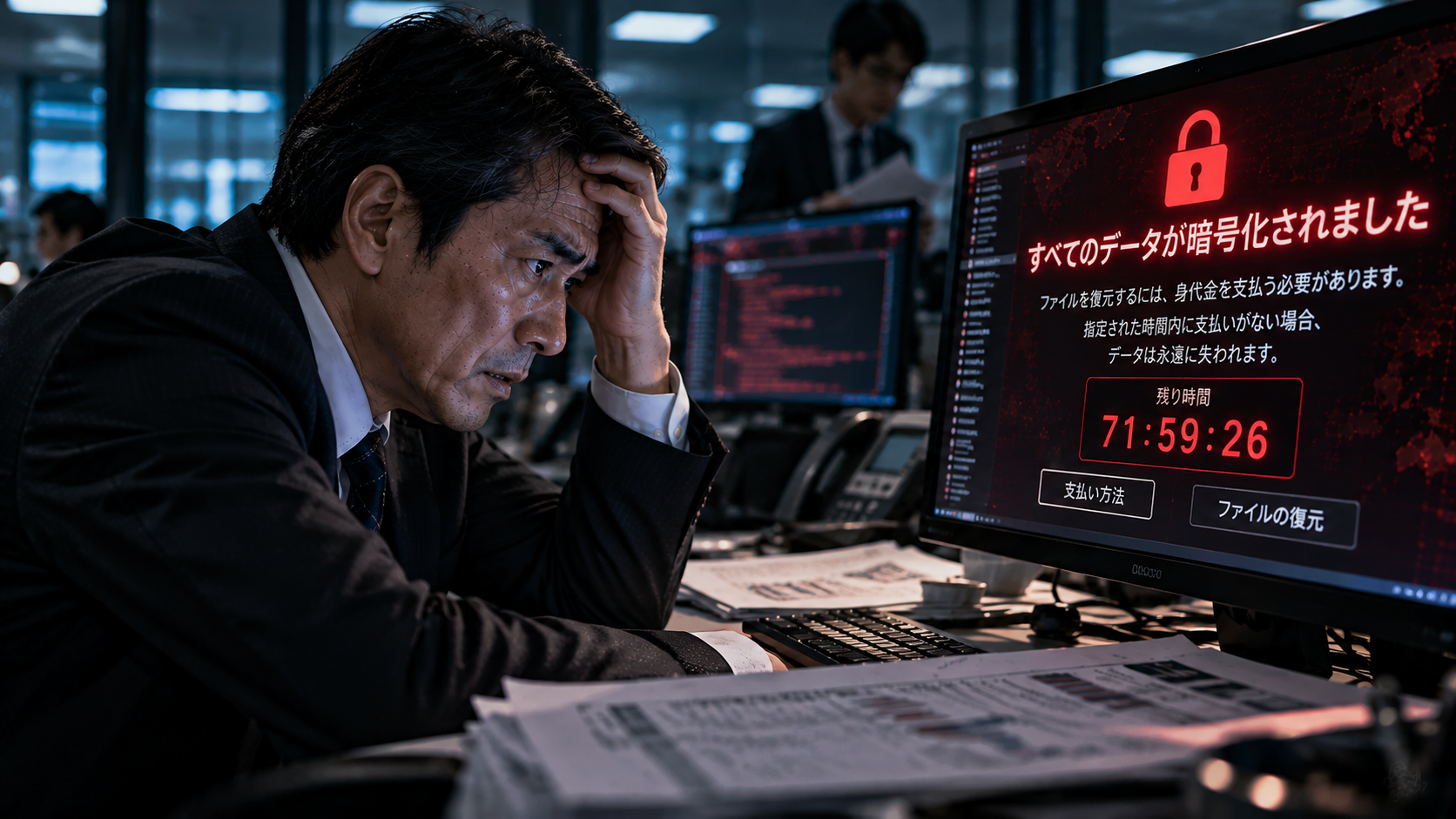 中小企業を襲う最新ランサムウェア！被害を防ぐ3つの対策