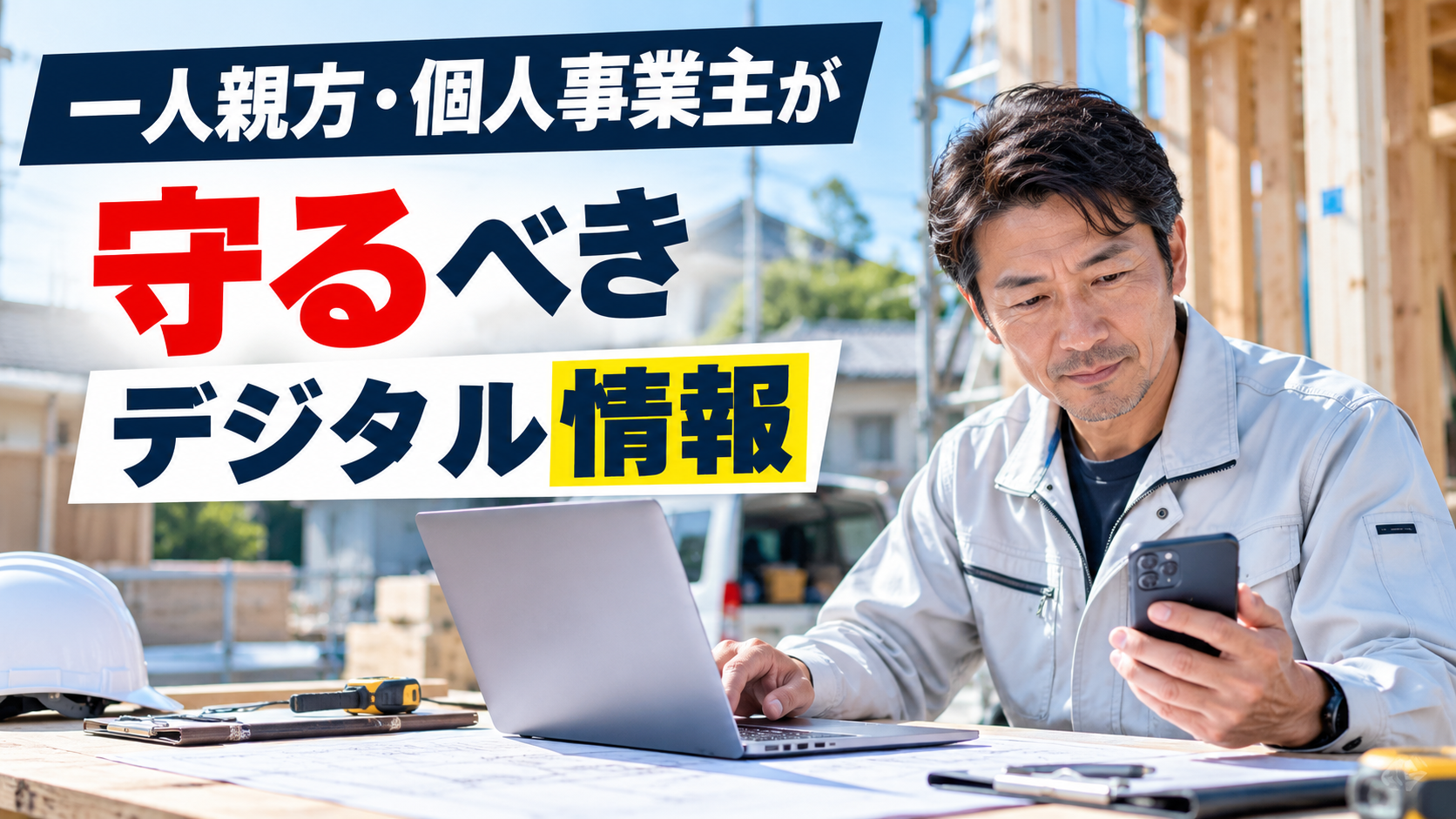 一人親方のサイバー対策｜顧客情報・見積書・現場写真を守る基本