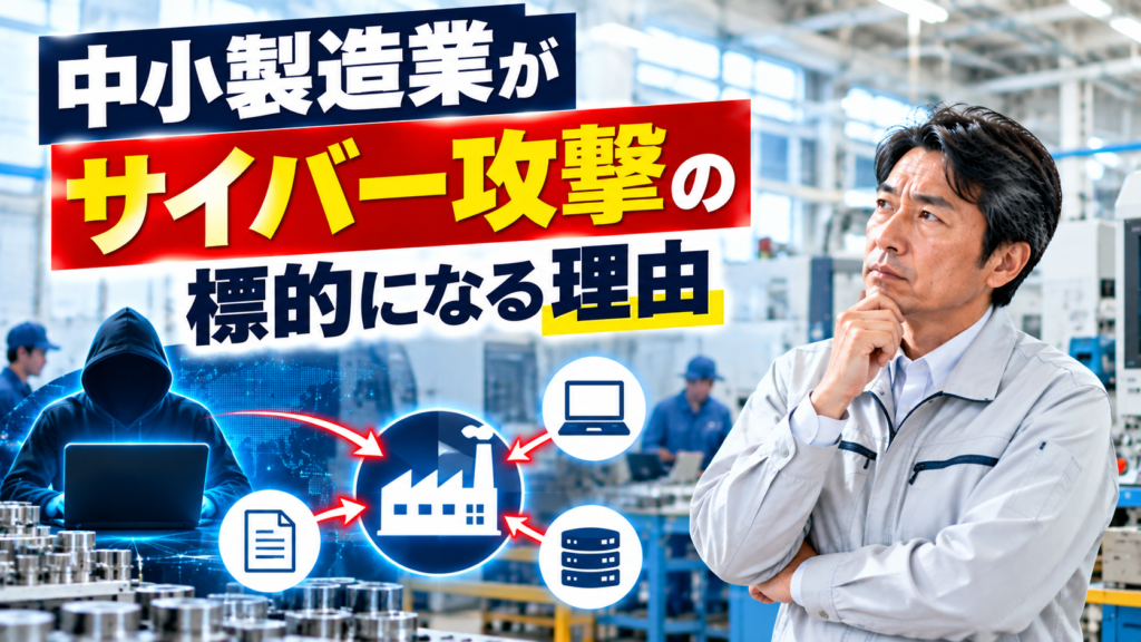 中小製造業がサイバー攻撃の標的になる理由と社長がすべき対策