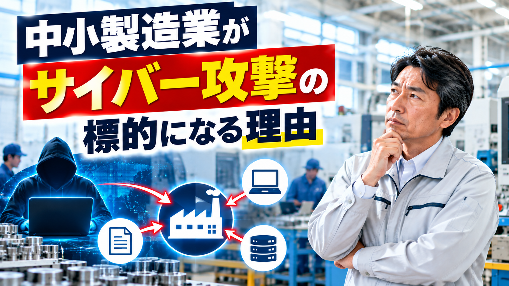 中小製造業がサイバー攻撃の標的になる理由と社長がすべき対策