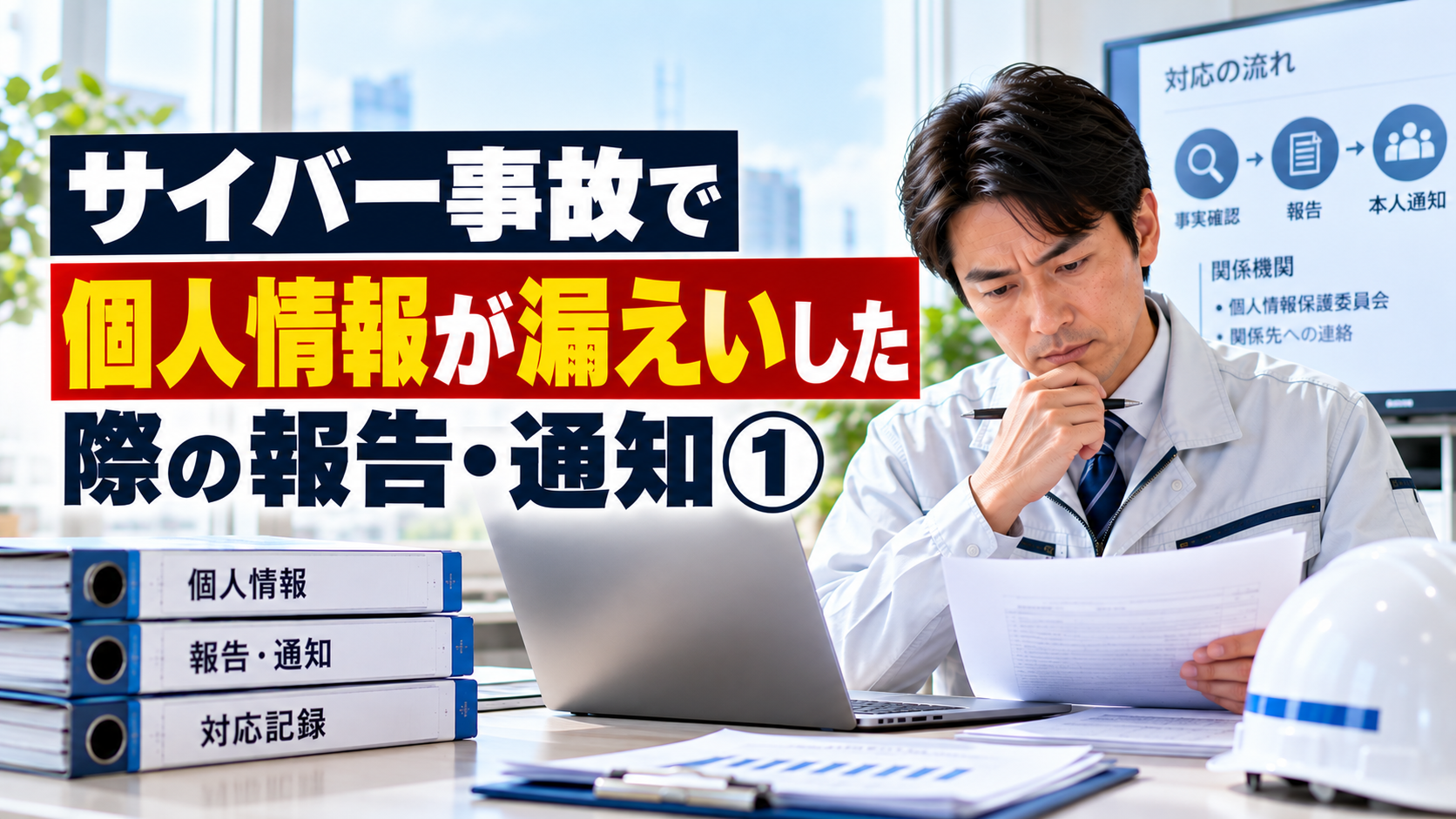 建設会社で個人情報が漏えいした際の報告・通知と初動対応の実務