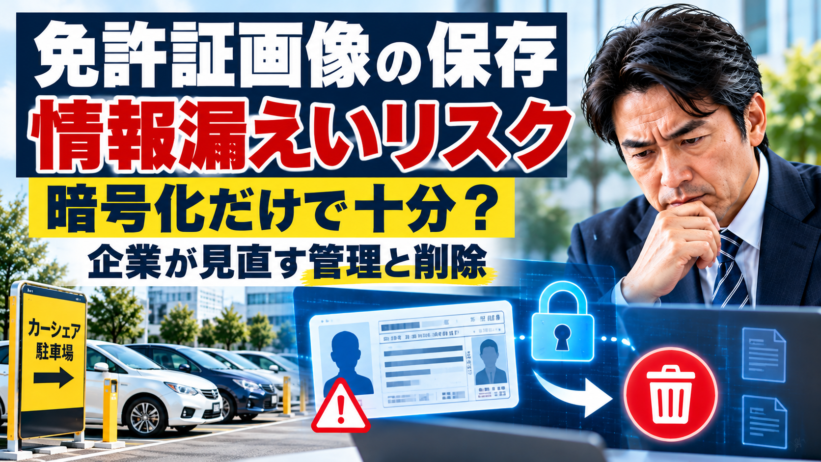 免許証画像の保存は危険？情報漏えいリスクと企業の対策を解説