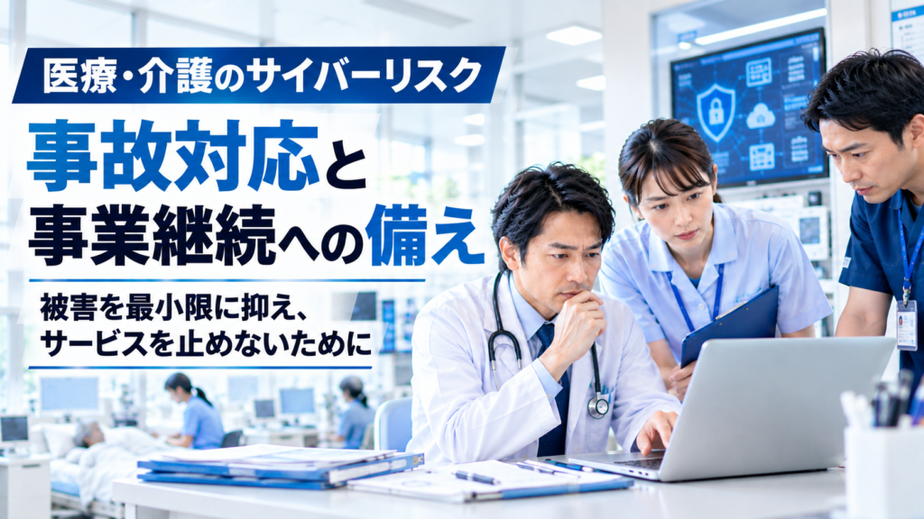 医療・介護のサイバーリスク｜事故対応と事業継続への備え