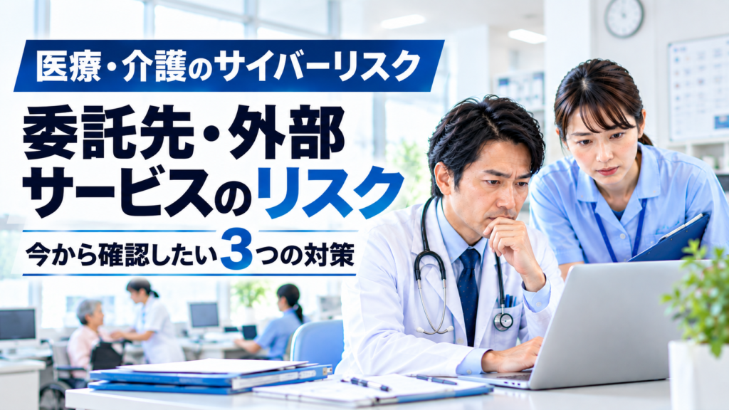 医療・介護のサイバーリスク｜委託先・外部サービスのリスクと対策