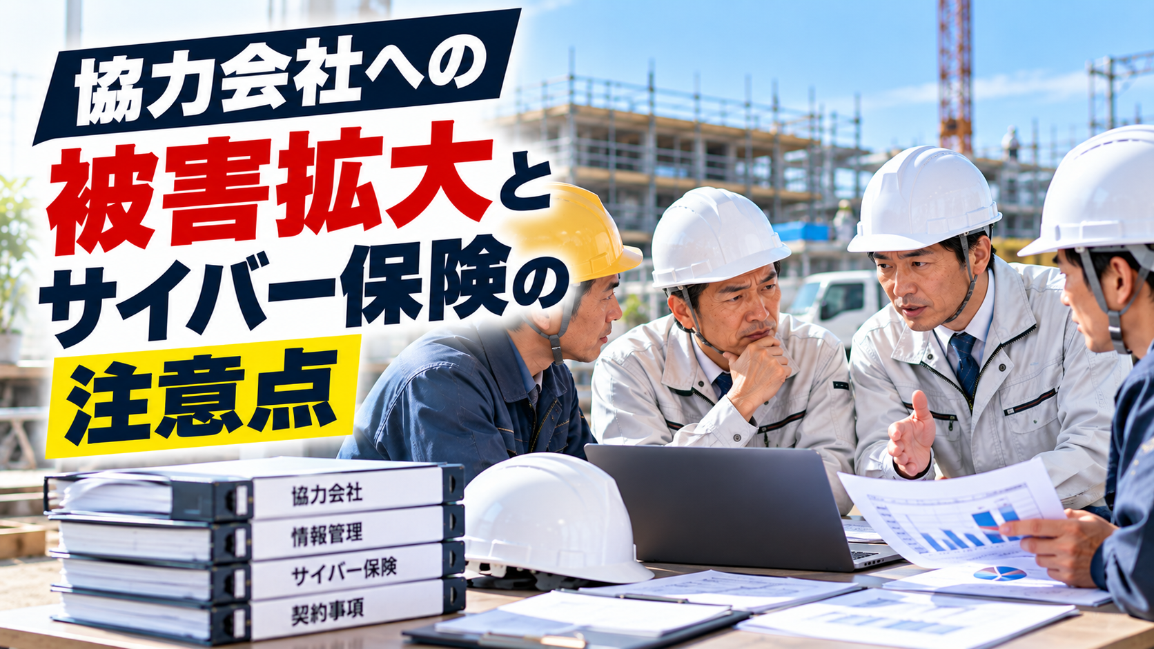 協力会社への被害拡大とサイバー保険｜建設会社が確認すべき注意点