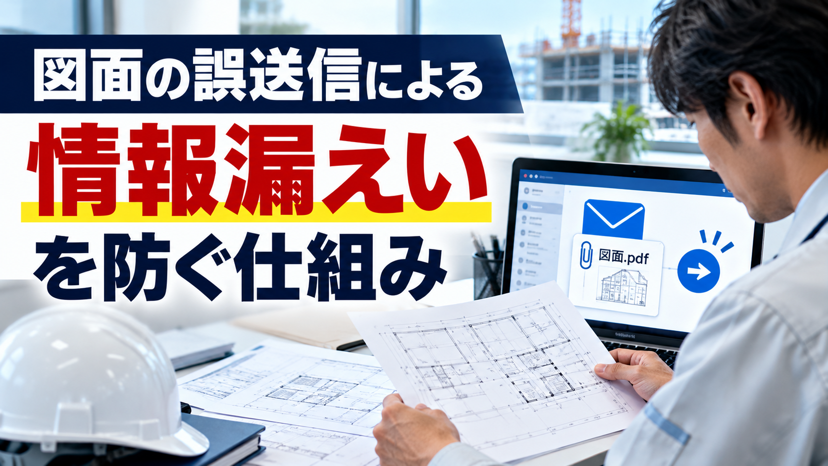 建設会社の図面誤送信を防ぐ仕組み｜情報漏えい対策と初動対応