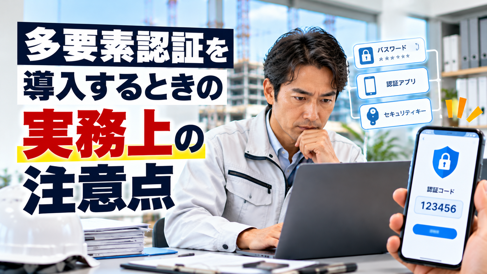 建設会社の多要素認証導入で失敗しない実務上の注意点と対策