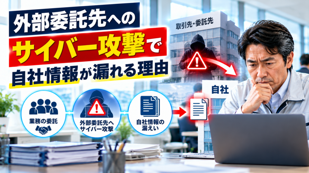 外部委託先へのサイバー攻撃で自社情報が漏れる理由と企業の対策