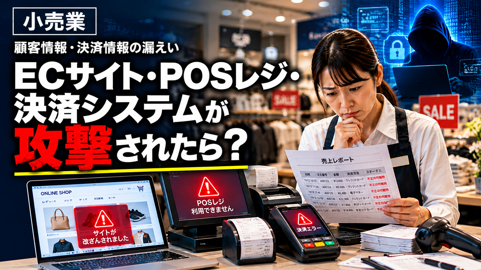小売業のECサイト・POSレジが攻撃されたら？今すぐ確認する対策