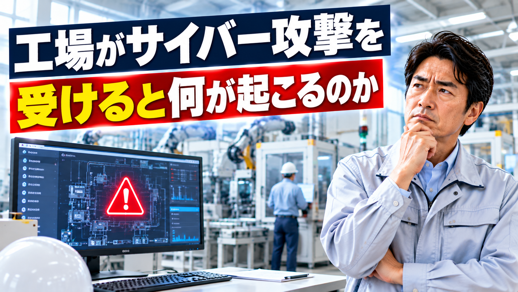 工場がサイバー攻撃を受けると何が起こるのか？社長の備え