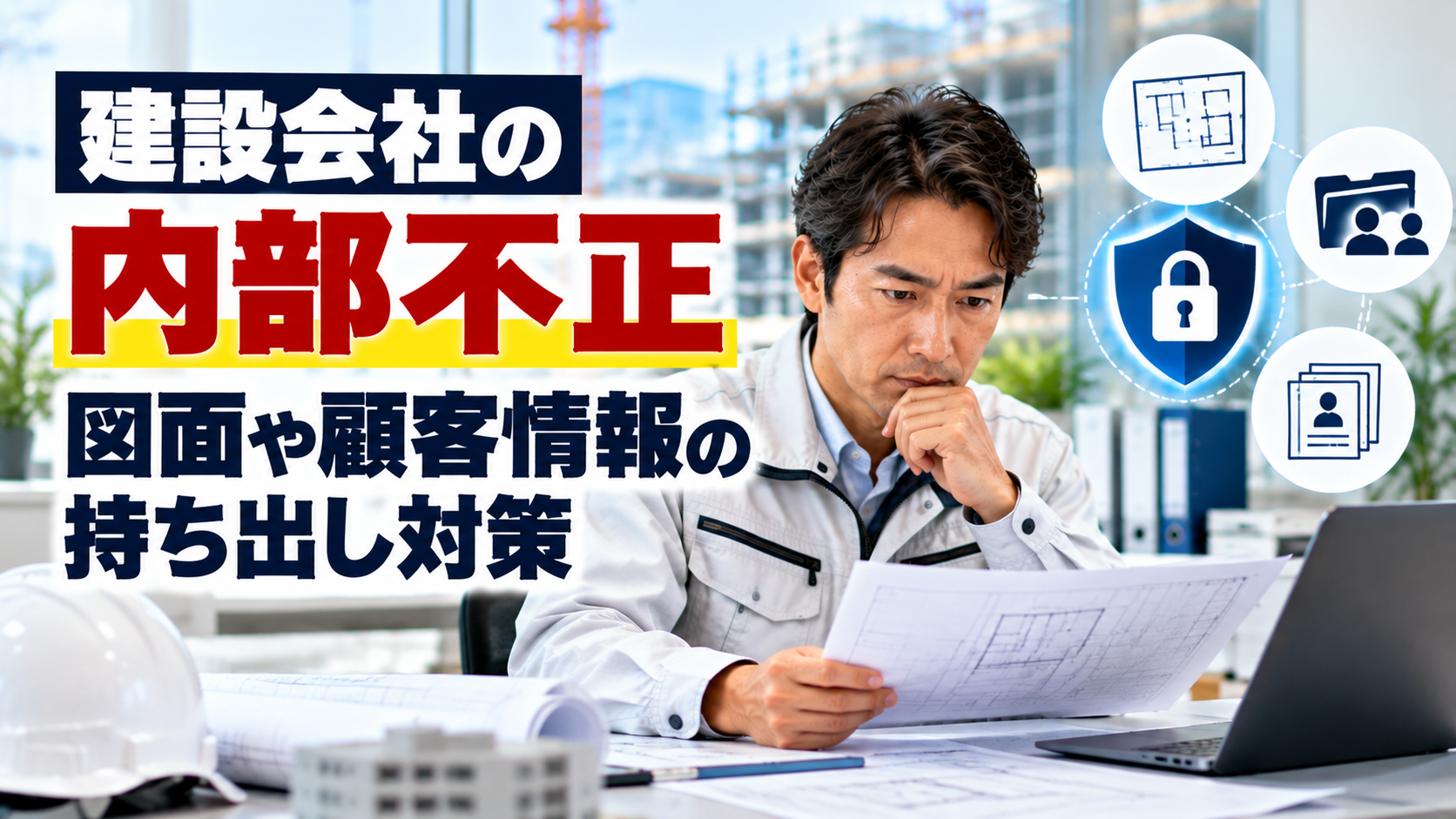 建設会社の内部不正対策｜図面や顧客情報の持ち出しを防ぐ管理方法