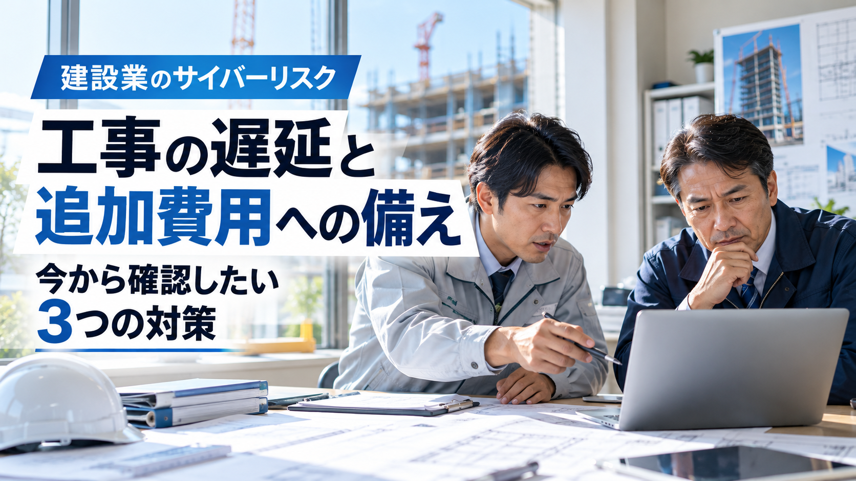 建設業の工事遅延と追加費用を防ぐサイバーリスク対策と備え