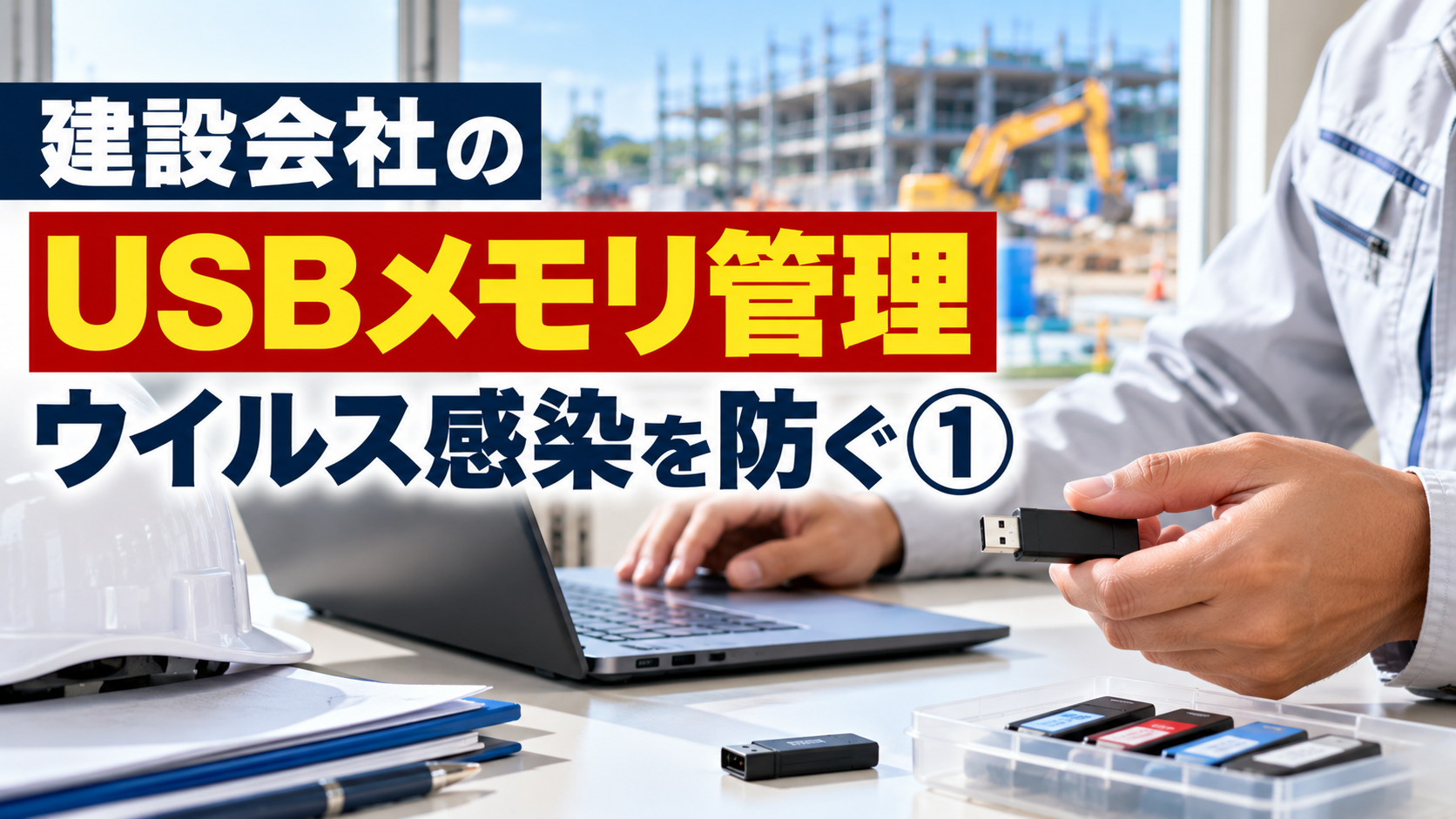 建設会社のUSBメモリ管理で防ぐウイルス感染と情報漏えい対策