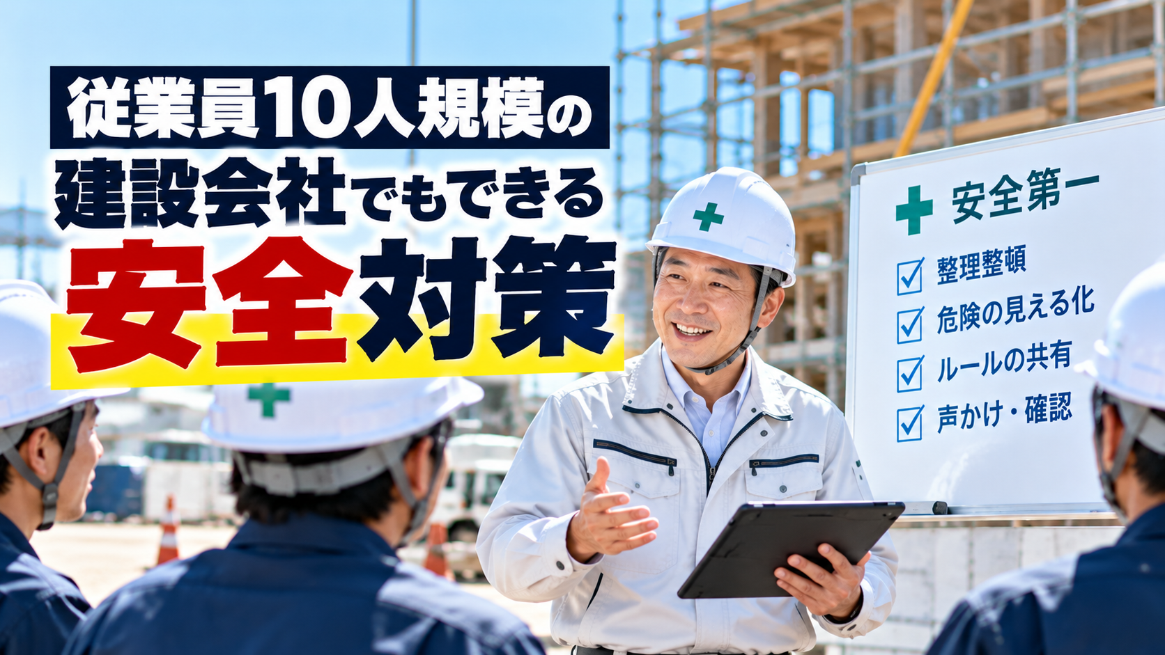 従業員10人規模の建設会社でもできる安全対策と実践チェック項目
