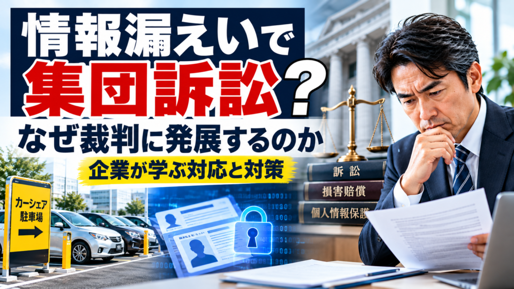 情報漏えいで集団訴訟はなぜ起きる？企業が知るべき対応と対策
