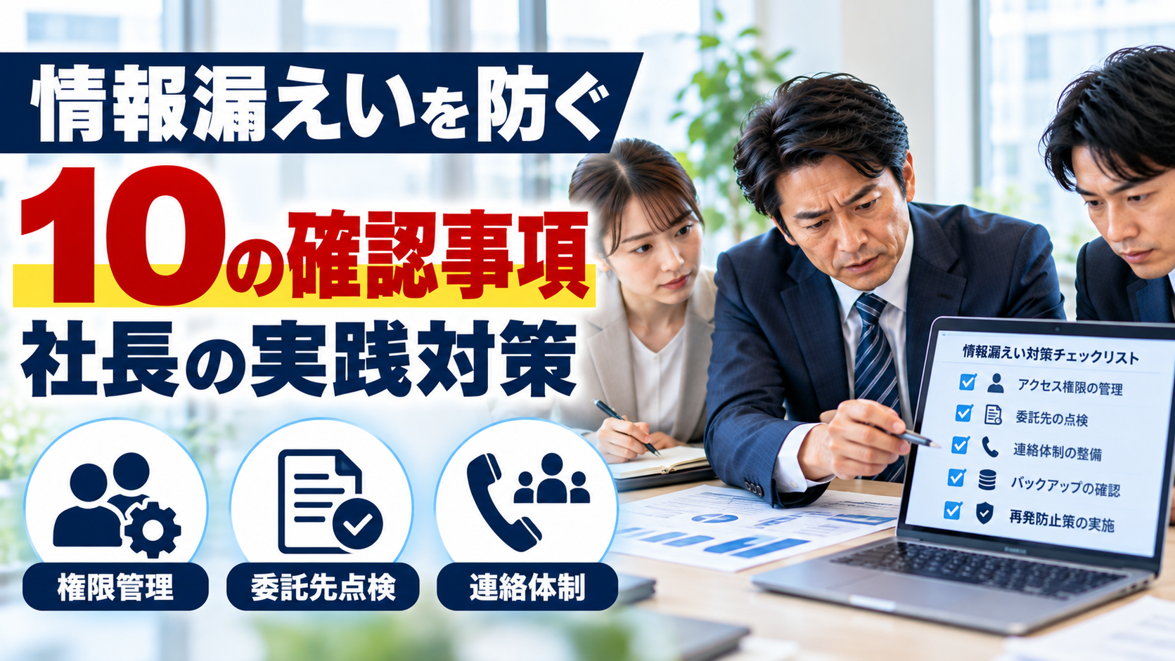ソニー生命の情報漏えいに学ぶ｜社長が確認する10の実践対策