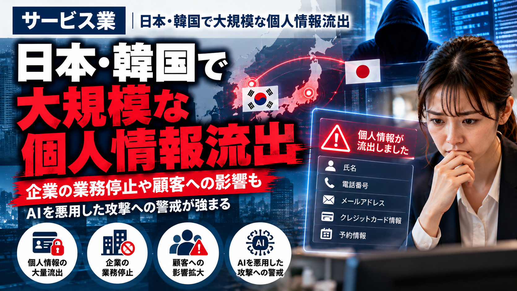 日本・韓国で大規模な個人情報流出！企業が今すぐ確認したい対策