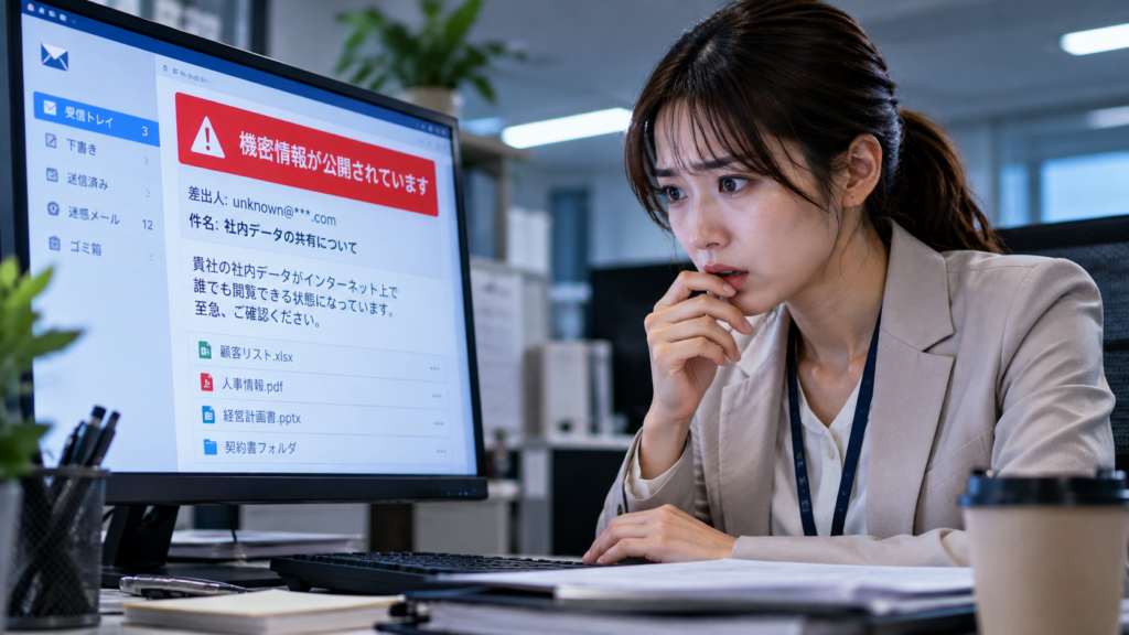 共有設定ミスで丸見え！クラウドから漏れる社内データの恐怖