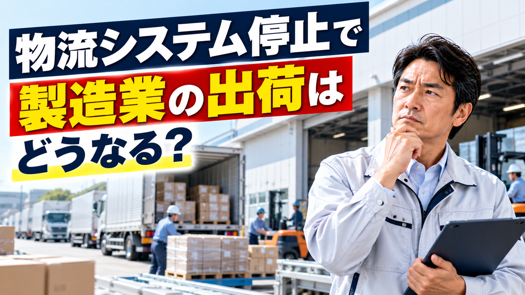 物流システム停止で製造業の出荷はどうなる？社長が備える対策