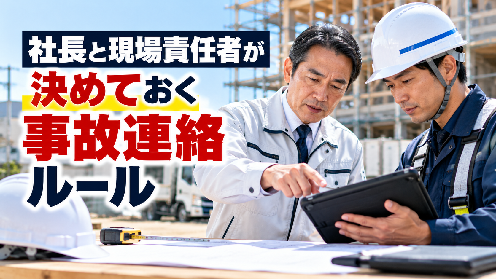 建設会社の事故連絡ルール｜社長と現場責任者が決める実務対応