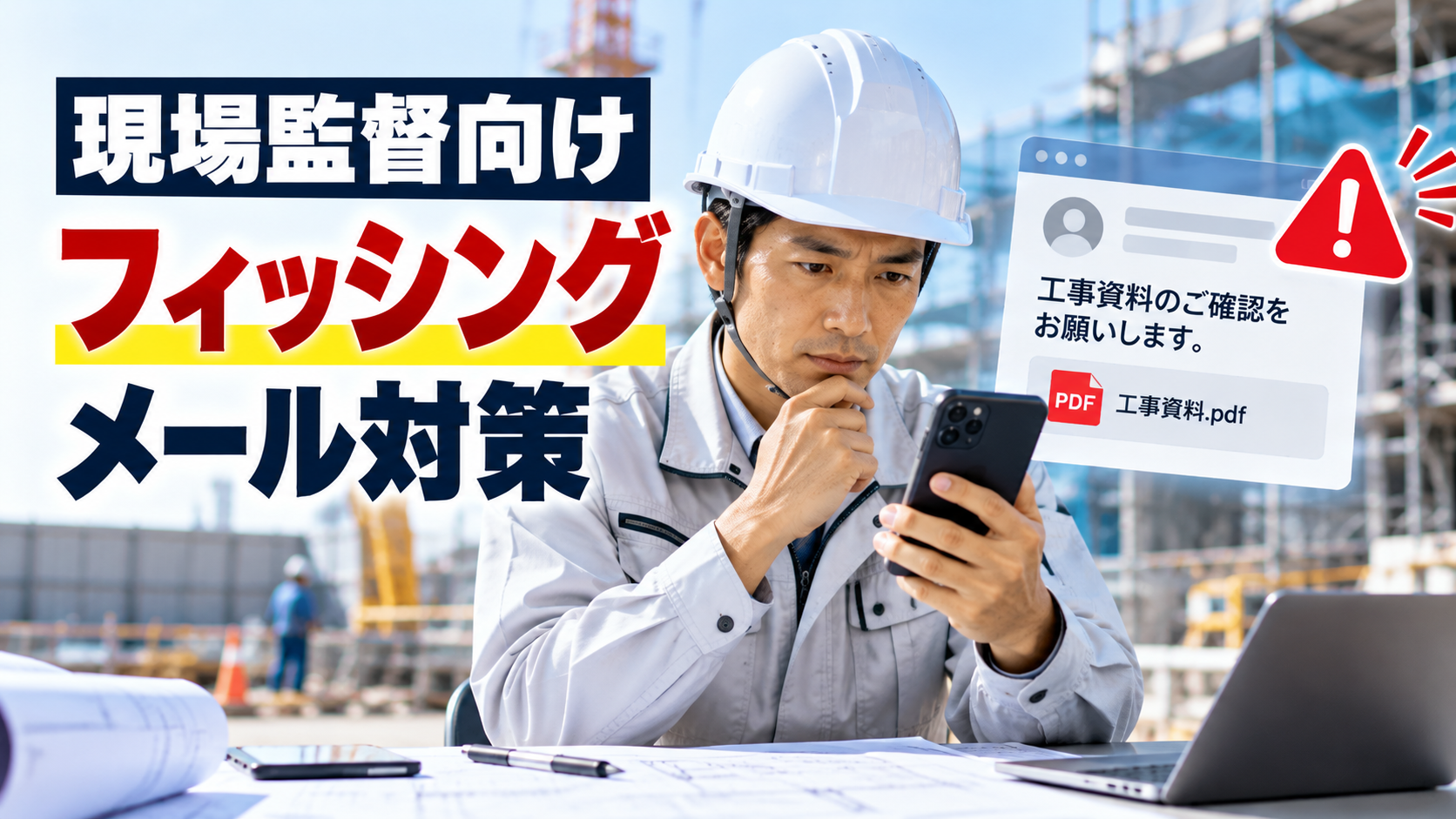現場監督を狙うフィッシングメール対策｜建設会社が守る5つの基本