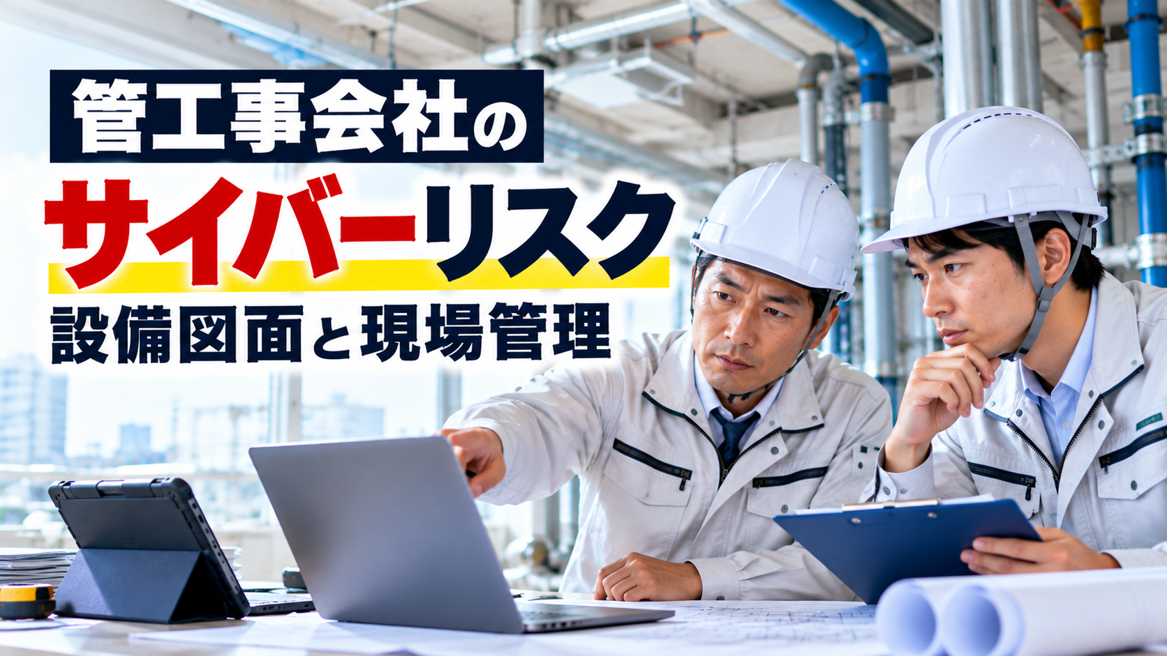 管工事会社のサイバーリスク｜設備図面流出と現場管理停止への備え