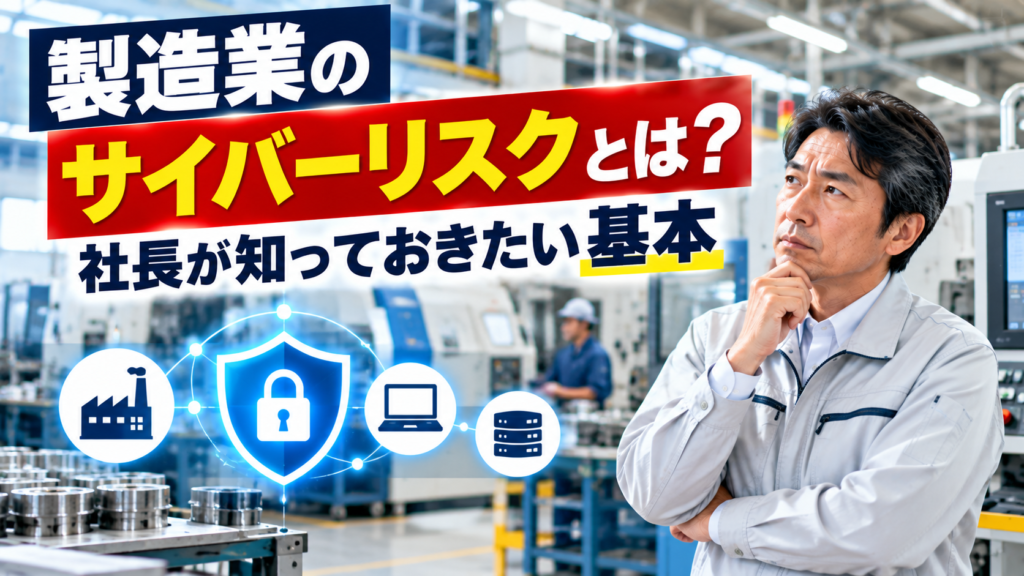 製造業のサイバーリスクとは？社長が知るべき基本対策と注意点