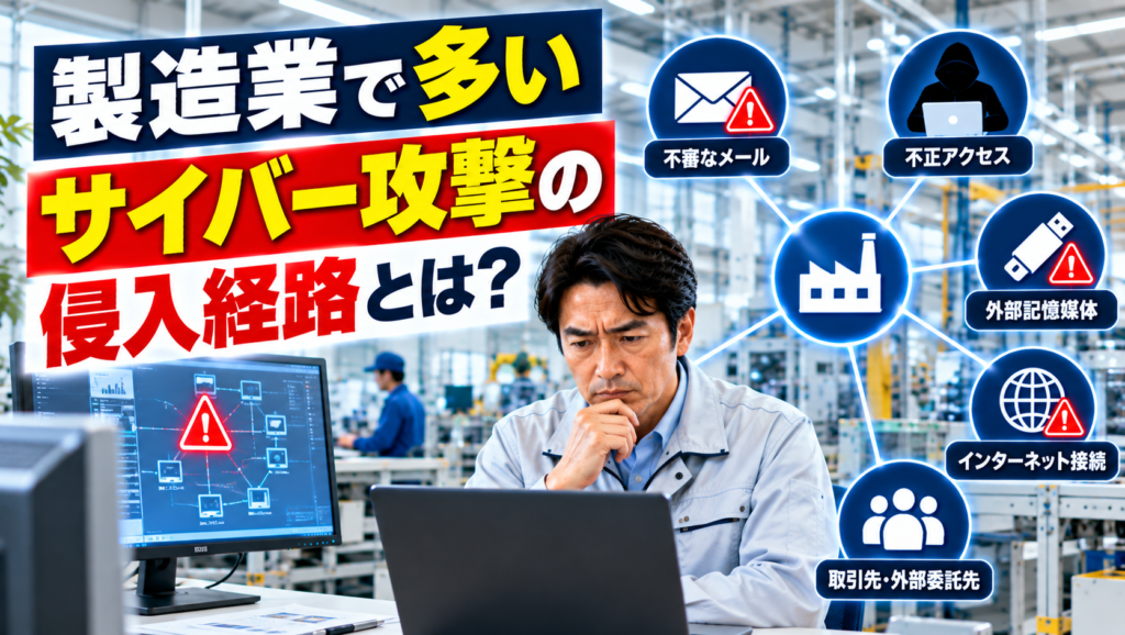 製造業で多いサイバー攻撃の侵入経路とは？社長が知るべき対策