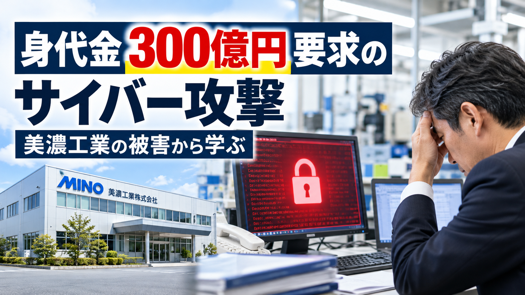美濃工業に身代金300億円要求｜サイバー攻撃の原因と教訓