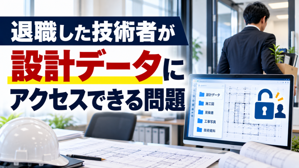 退職技術者の設計データアクセス問題｜建設会社が守るべき管理対策