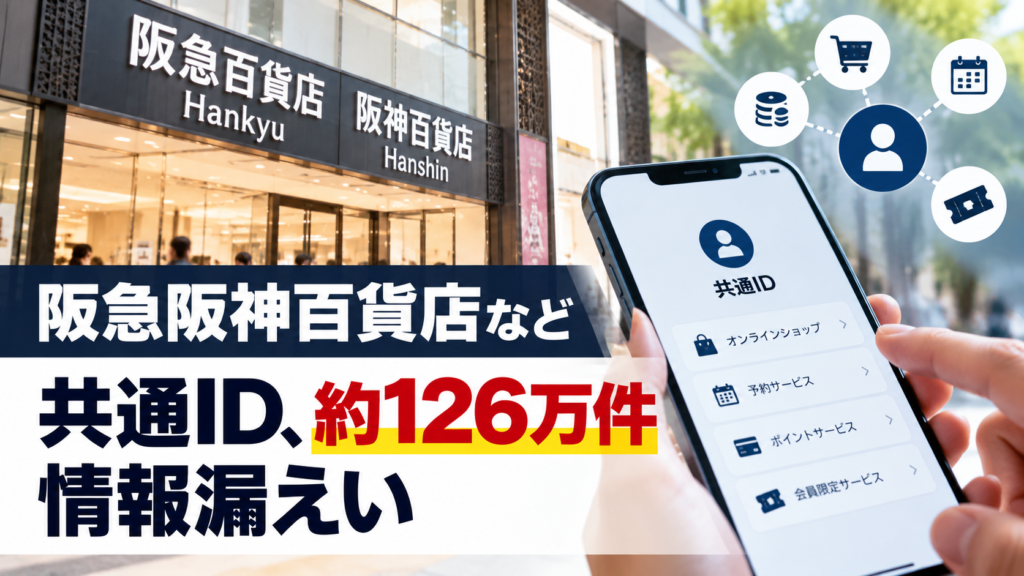 阪急阪神百貨店など約126万件漏えい報道｜共通ID管理の教訓