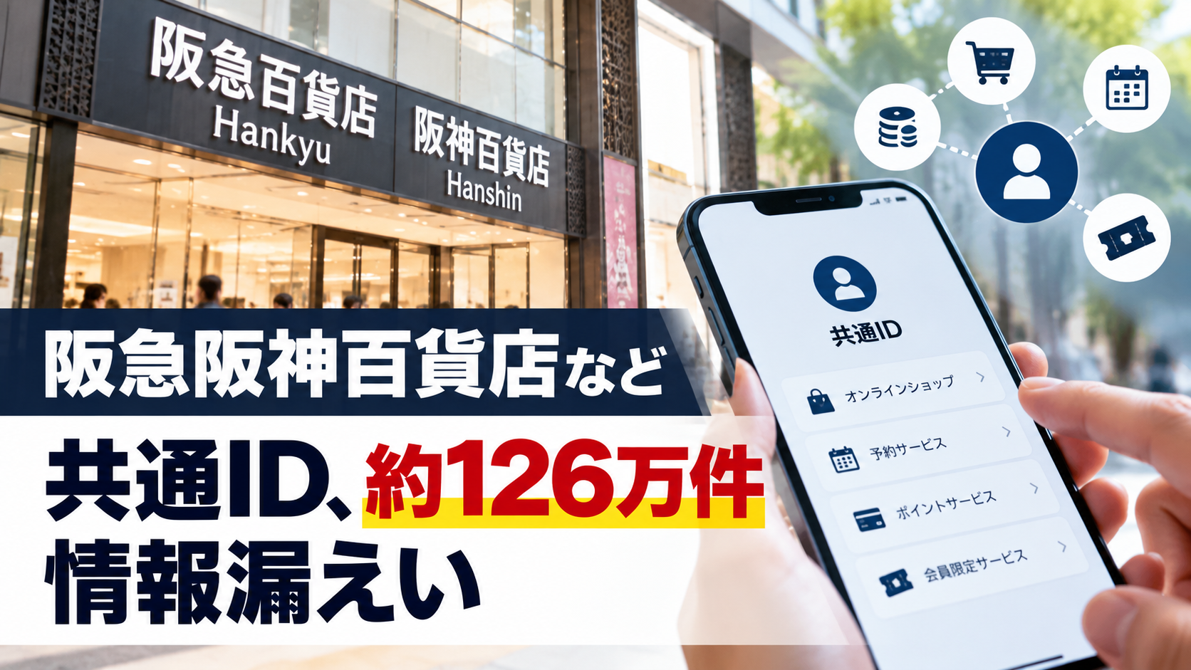 阪急阪神百貨店など約126万件漏えい報道｜共通ID管理の教訓
