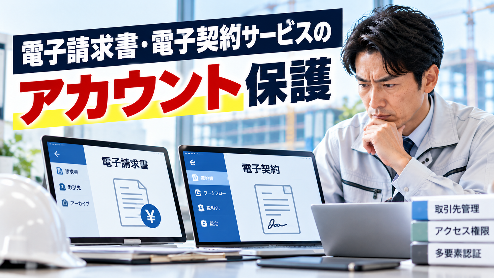 電子請求書・電子契約のアカウント保護｜建設会社の実務対策と確認手順
