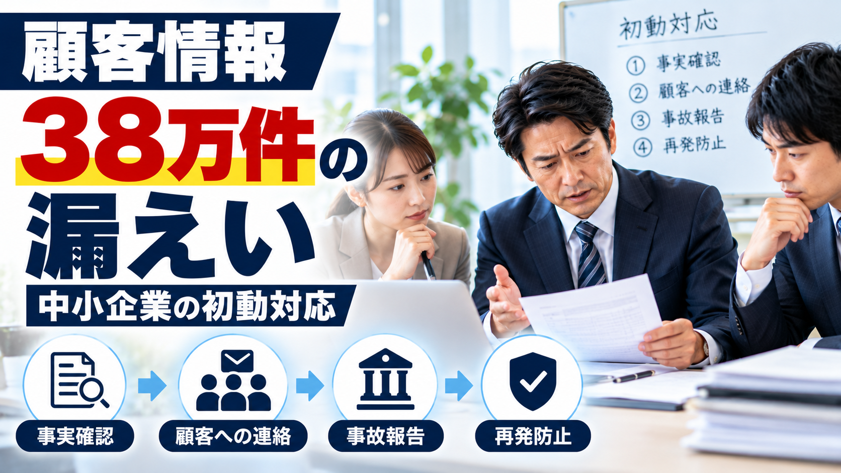 ソニー生命で顧客情報38万件漏えい｜中小企業の初動対応と報告